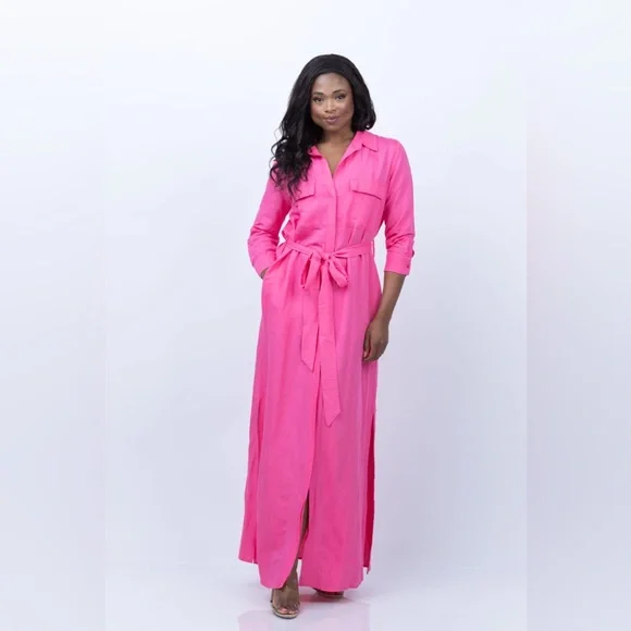 Nwt L’AGENCE Cameron Long Shirt Dress - Picture 6 of 9